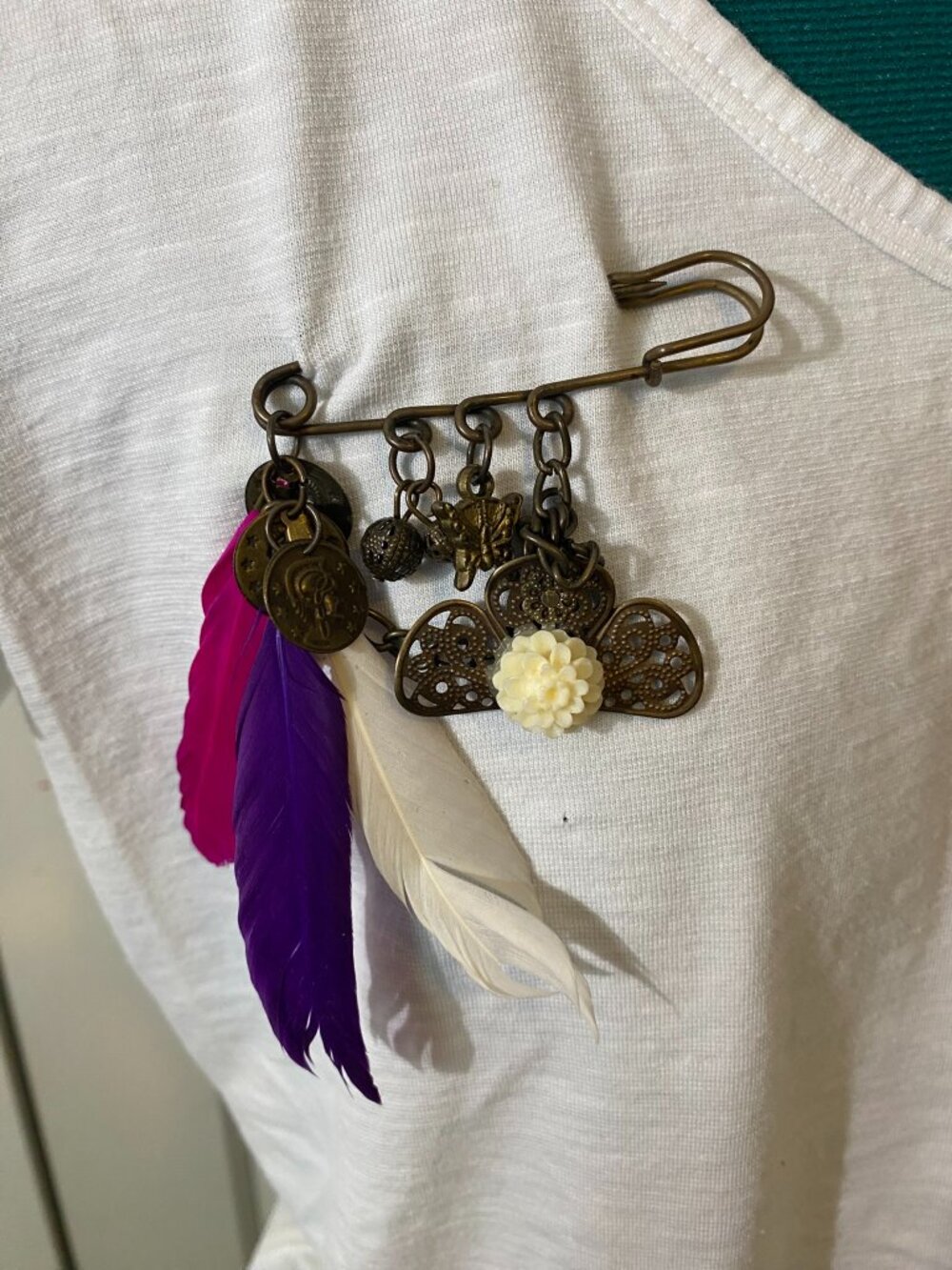 Bohemian-Style Statement Pin